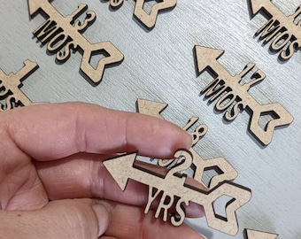 Marcadores Svg / Glowforge Svg / Hitos del bebé SVG / Marcadores de crecimiento de flecha SVG, gráfico de crecimiento láser Nuevo bebé svg