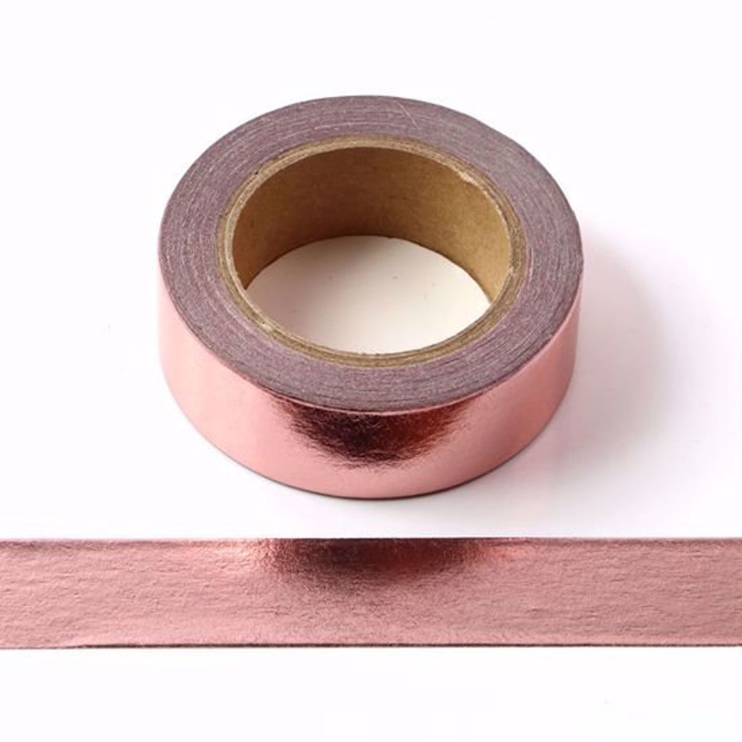 Masking Tape Pink Gold 15mm X 10m Metallic Color Sleek Etsy