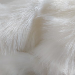 Wedding Shawl Fabric Ivory Faux Fur Fabric Fake Fur Fabric Imitation Fur Fabric Plush Shawl Fabric
