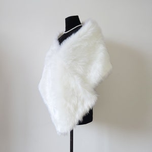 Women Lady Scarf Faux Fur Scarf Winter Wedding Shawl Bridal Wedding Shawl Plush Shawls Party Shrug Bride Wrap Wedding Accessories