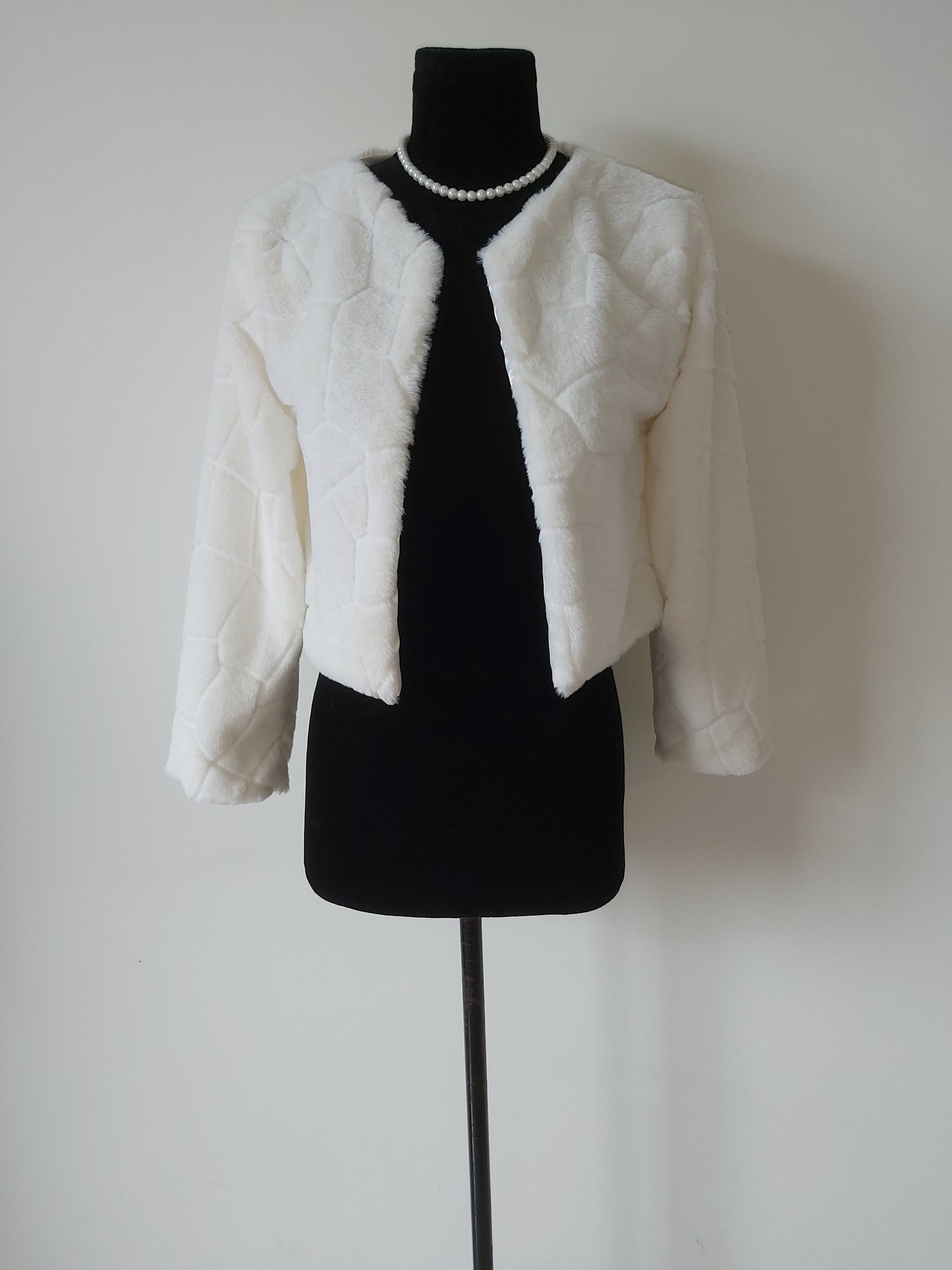 Faux Fur Wedding Jacket Winter Bridal 