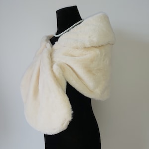 Wedding Bridal Shawl Jacket Wrap Stole Shrug Faux Fur Women Party Cape Winter Bolero Soft Fashion Formal Wedding Evening Shawls