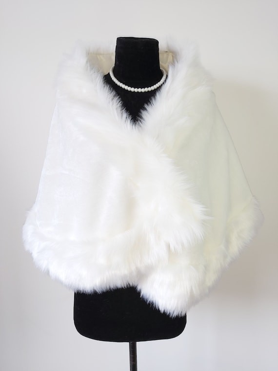 Ivory or White Faux Fur Bridal Wedding Shawl Jacket Cape Wrap Winter Party Wedding Shawls Wraps Shrug Bolero Women Ivory or White Faux Fur Bridal Wedding Shawl Jacket Cape Wrap Winter Party  Wedding Shawls Wraps Shrug Bolero Women - Etsy