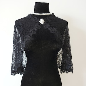 Black Wedding Shawl Women's Lace Tops Lady Coat Summer Women Clothing Bridal Shawls Wedding Accessories Ladies Evening Shawl