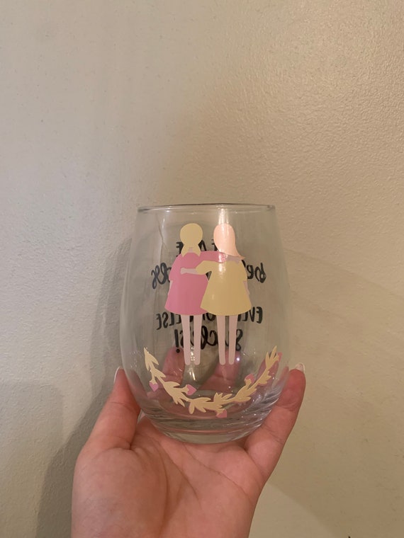 Niece Best Friend Gift Friends Stemless Funny Wine Glass Gift for Her Work Colleague Neighbour Bestfriend Him Man Woman Everyone Else Sucks But You Present Mom Brother Sister Nephew