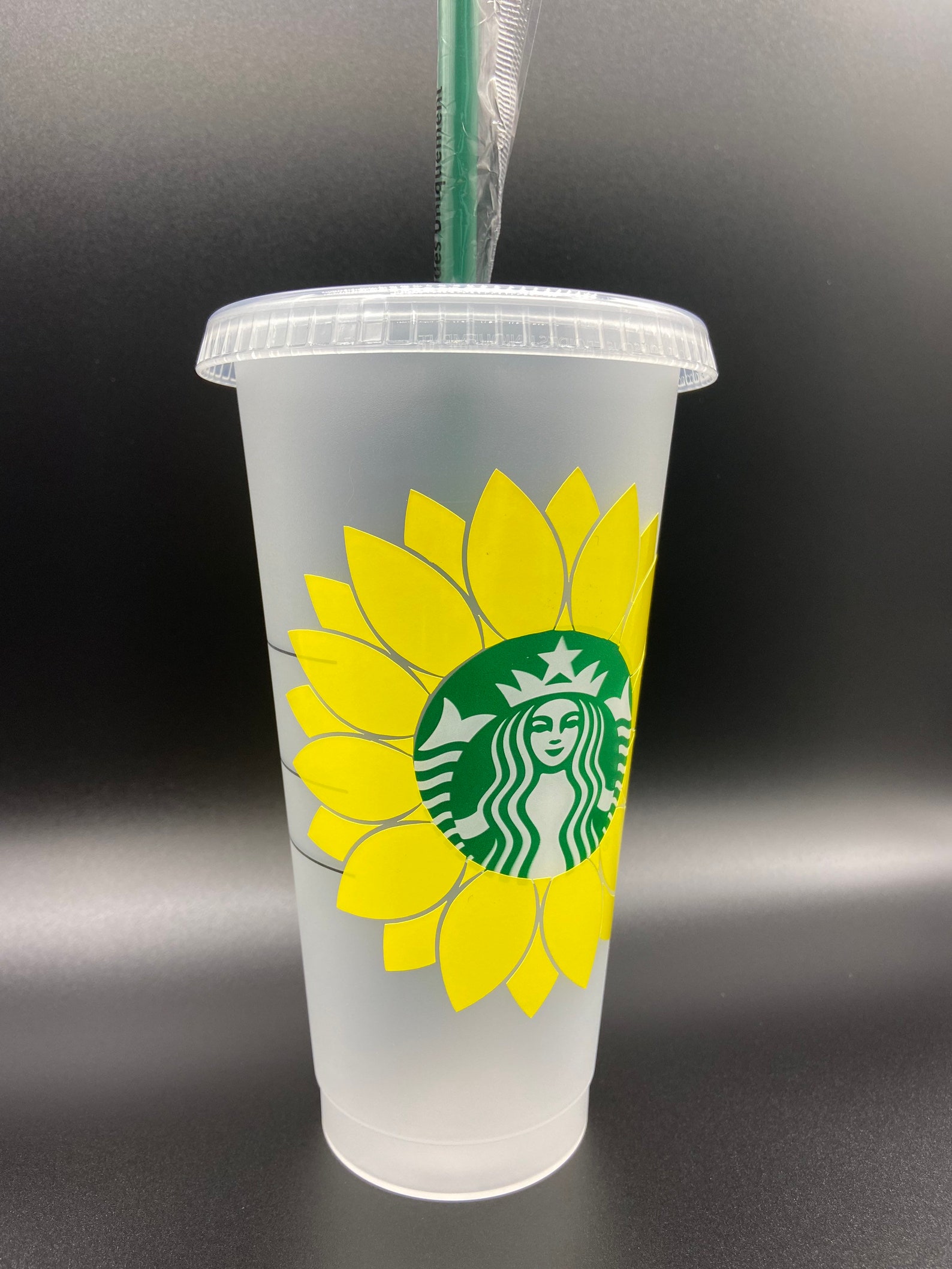 Sunflower StarBucks Cup Etsy
