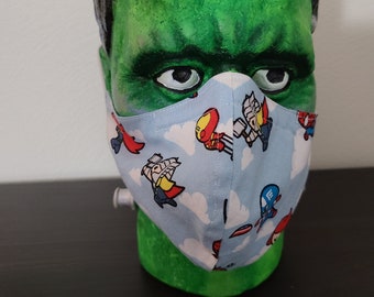 Chibi Marvel Avengers cotton mask