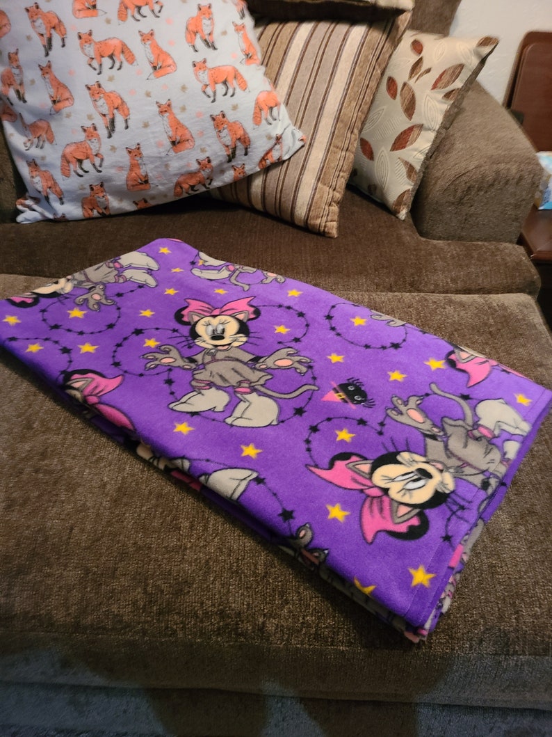 Minnie Mouse Halloween Fleece Throw Blanket bild 3