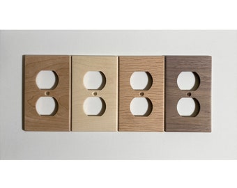 Wood Outlet Cover Plate/Duplex