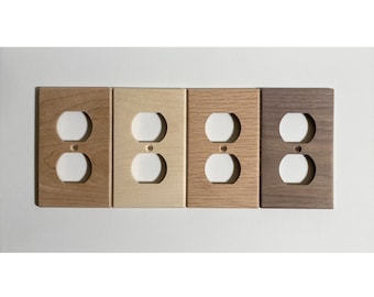 Wood Outlet Cover Plate/Duplex