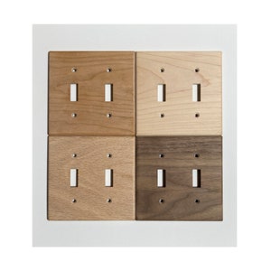 Wood Light Switch Cover Plate/Double Toggle