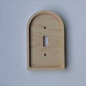 House Shaped Wood Light Switch Cover Plate /Single Toggle