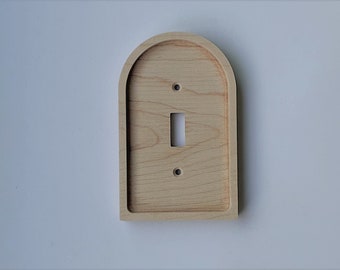 House Shaped Wood Light Switch Cover Plate /Single Toggle