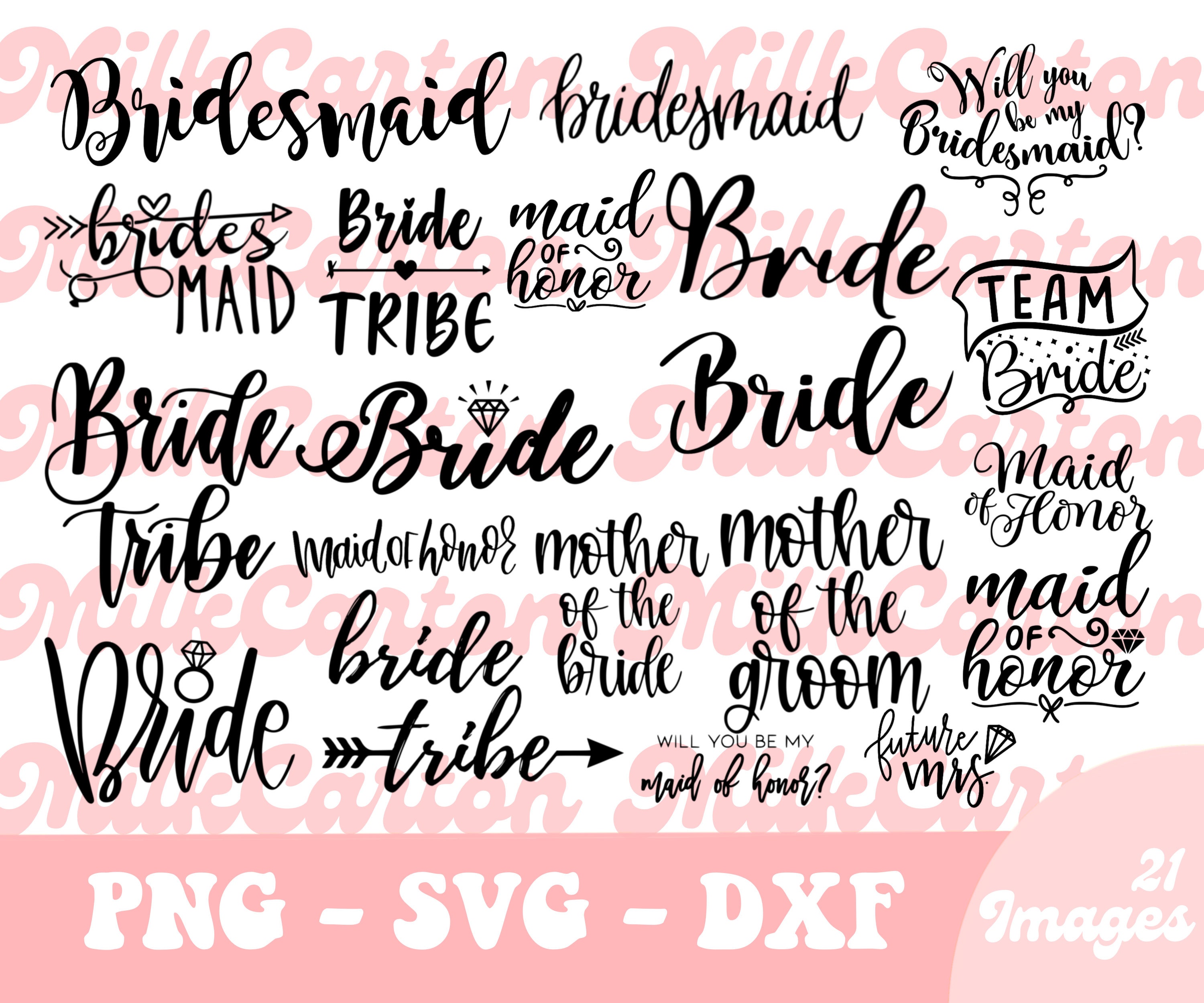 Bride Tribe SVG Instant Download Digital Download bridal | Etsy