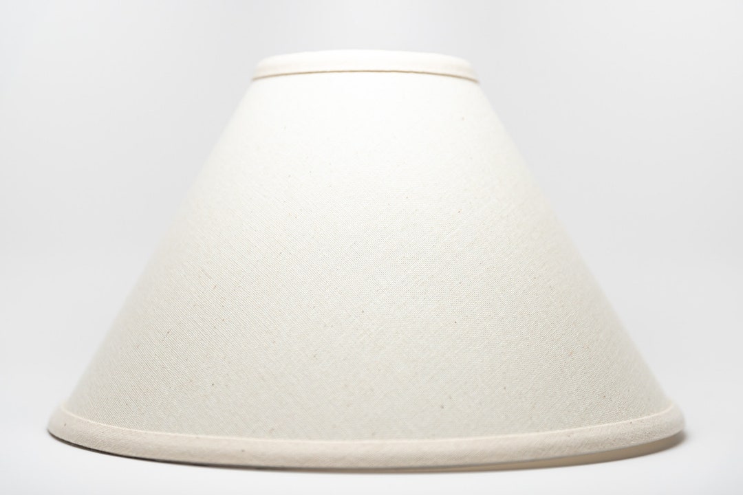 Natural Linen Lamp Shade Handmade Home Spun Linen Lamp Shade the Shade