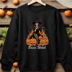 Fundamentele heks sweatshirt, heksen, Halloween shirt, herfst sweatshirt, herfst sweatshirt, vintage Halloween, vintage heks sweatshirt, grappig Halloween