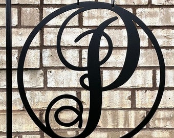 Personalized Yard Sign, Metal Garden Decor, Hanging Garden Decor, Letter Metal Sign, Custom Housewarming Gift, Metal Yard Art Sign