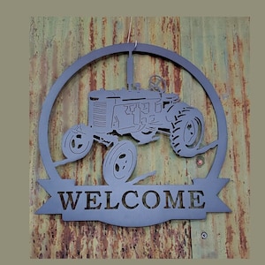 Personalized Metal Sign, Metal Tractor Sign, Tractor Sign, Custom Farm Sign, Personalized Sign, Metal Sign, Antique Tractor, Christmas Gift