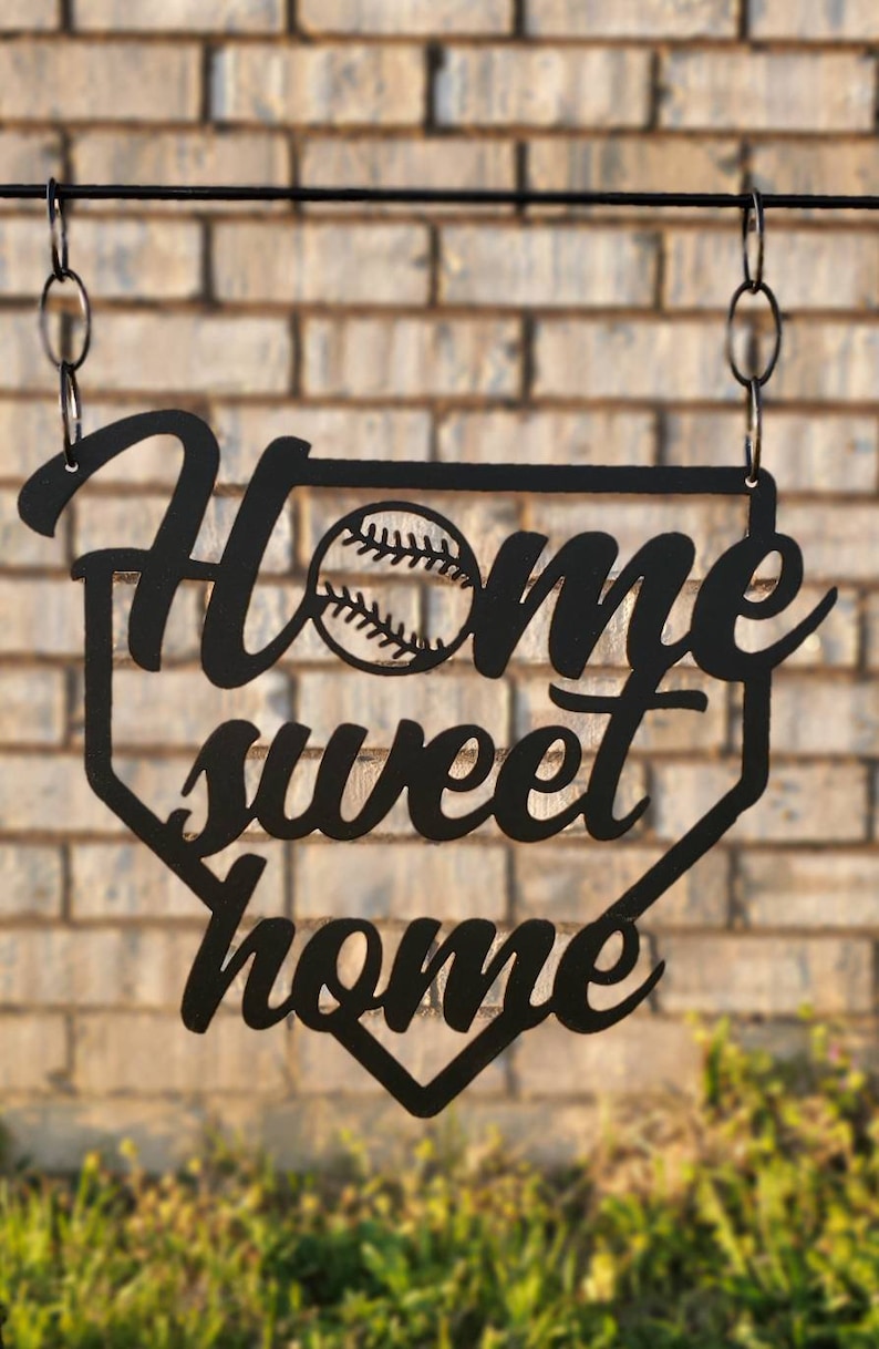 Metal Baseball Softball Sign, Sports Sign, Garden Flag, Garden Decor ...
