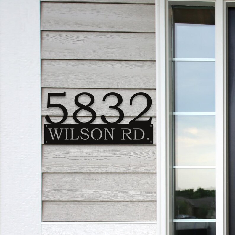 Address Metal Sign Numbers, Custom Address Sign, Porch Address Sign ...