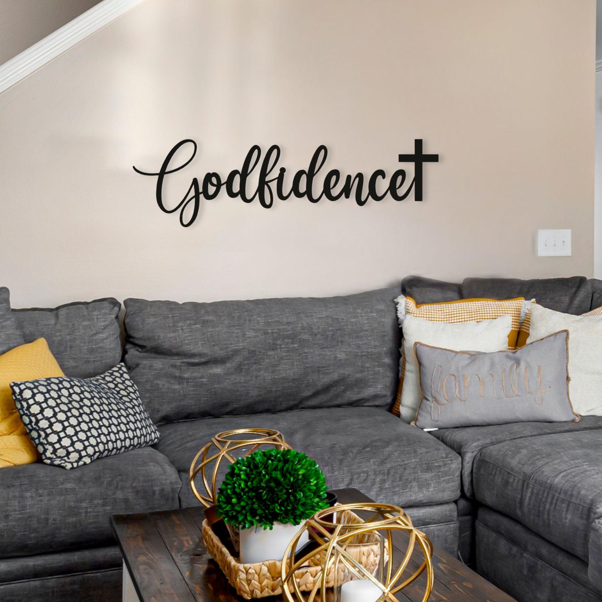 Inspirational Christian Wall Art, Metal Scripture Sign, Faith Wall ...