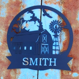 Personalized Metal Sign, Custom Farm Sign, Farm Metal Sign, Personalized Sign, Custom Name Sign, Metal Sign, Custom Metal Sign, Family Sign