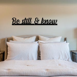 Bible verse wall art sign powder-coated metal, Christian gift for home