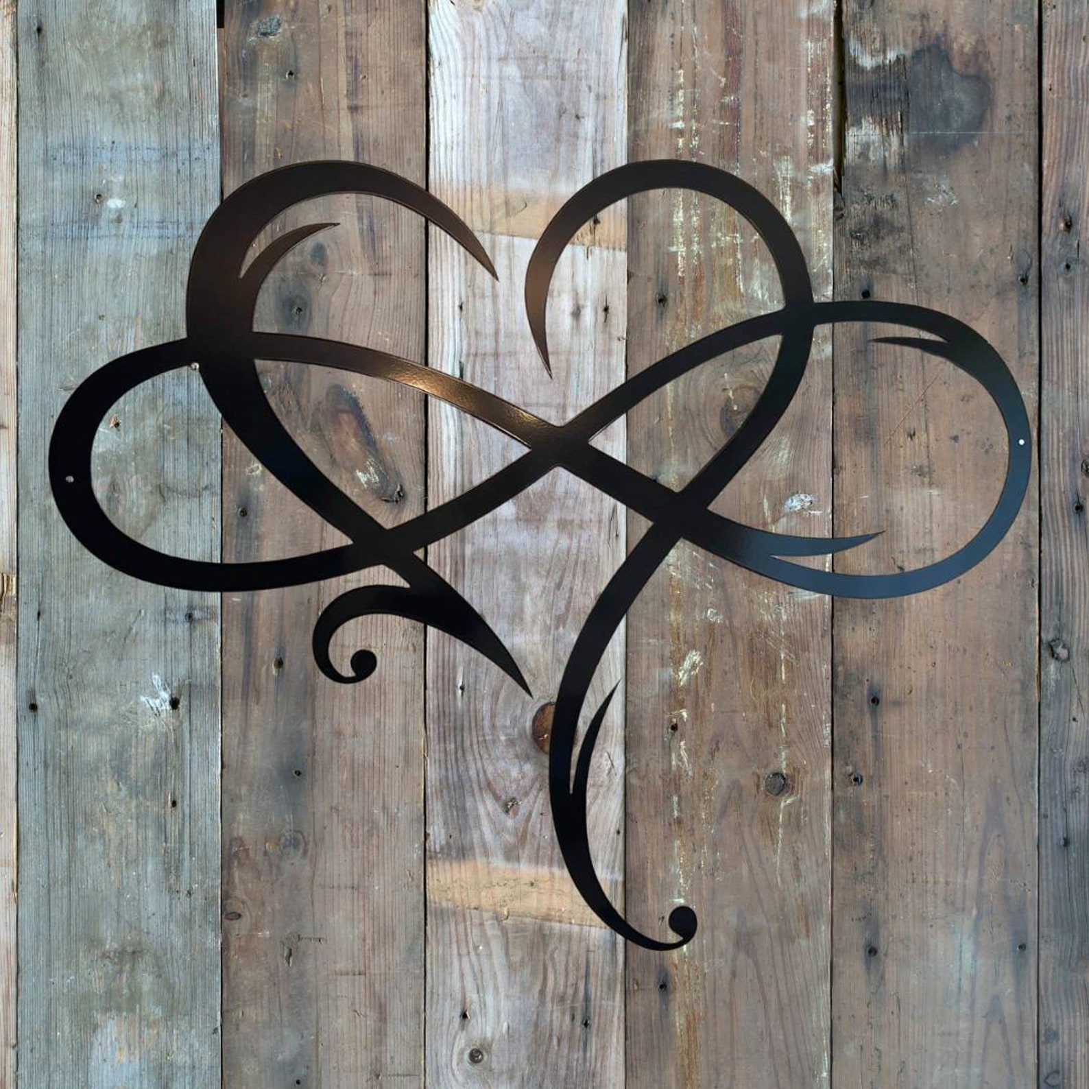 Heart Infinity Metal Wall Decor Metal Infinity Love Infinity Etsy UK