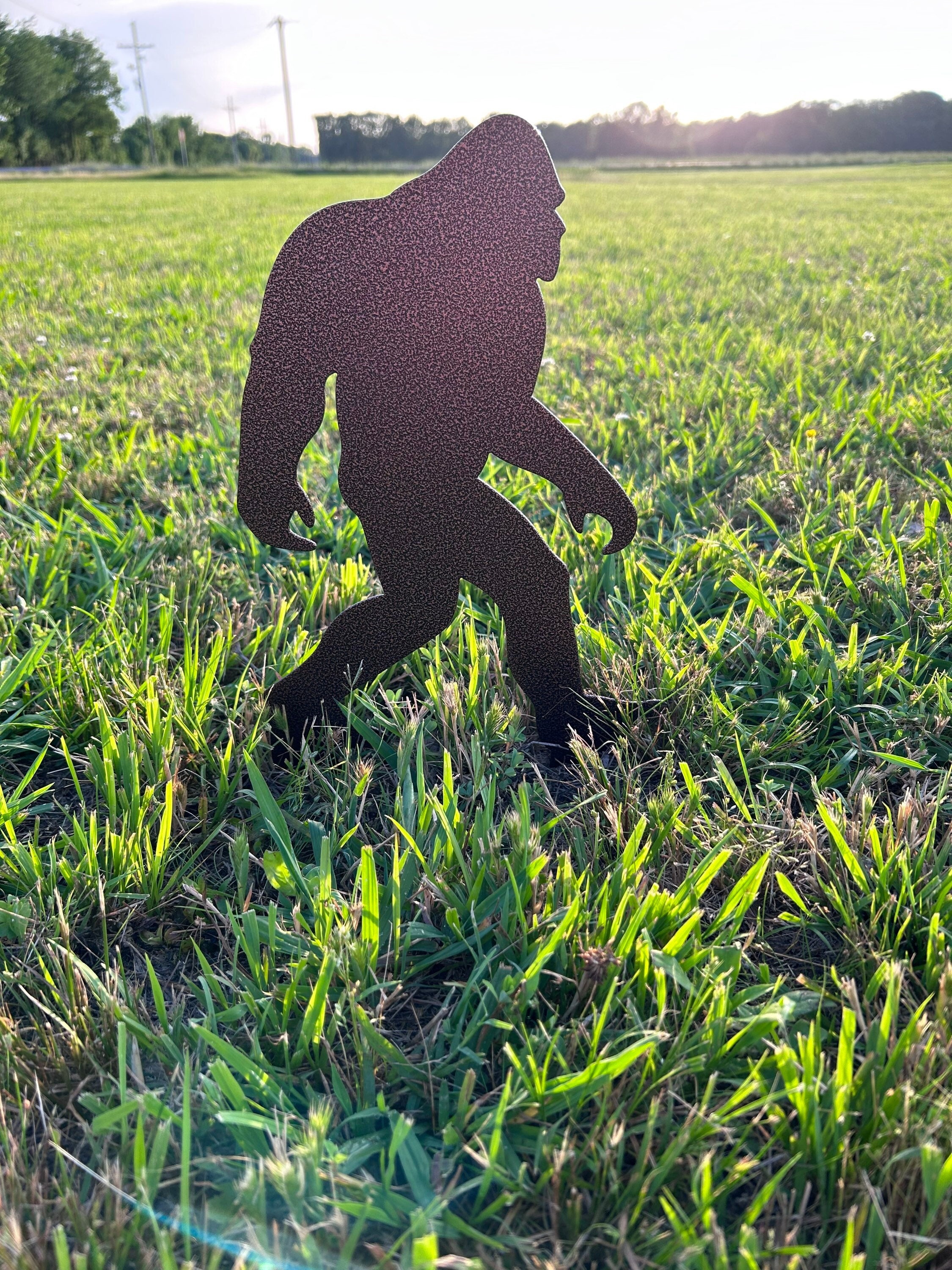 Bigfoot Metal Yard Stake, Sasquatch, Metal Sasquatch, Metal Sign, Metal Yard Art, Garden Decor, Bigfoot Decor, Yard Art, Yeti Sign, Gift