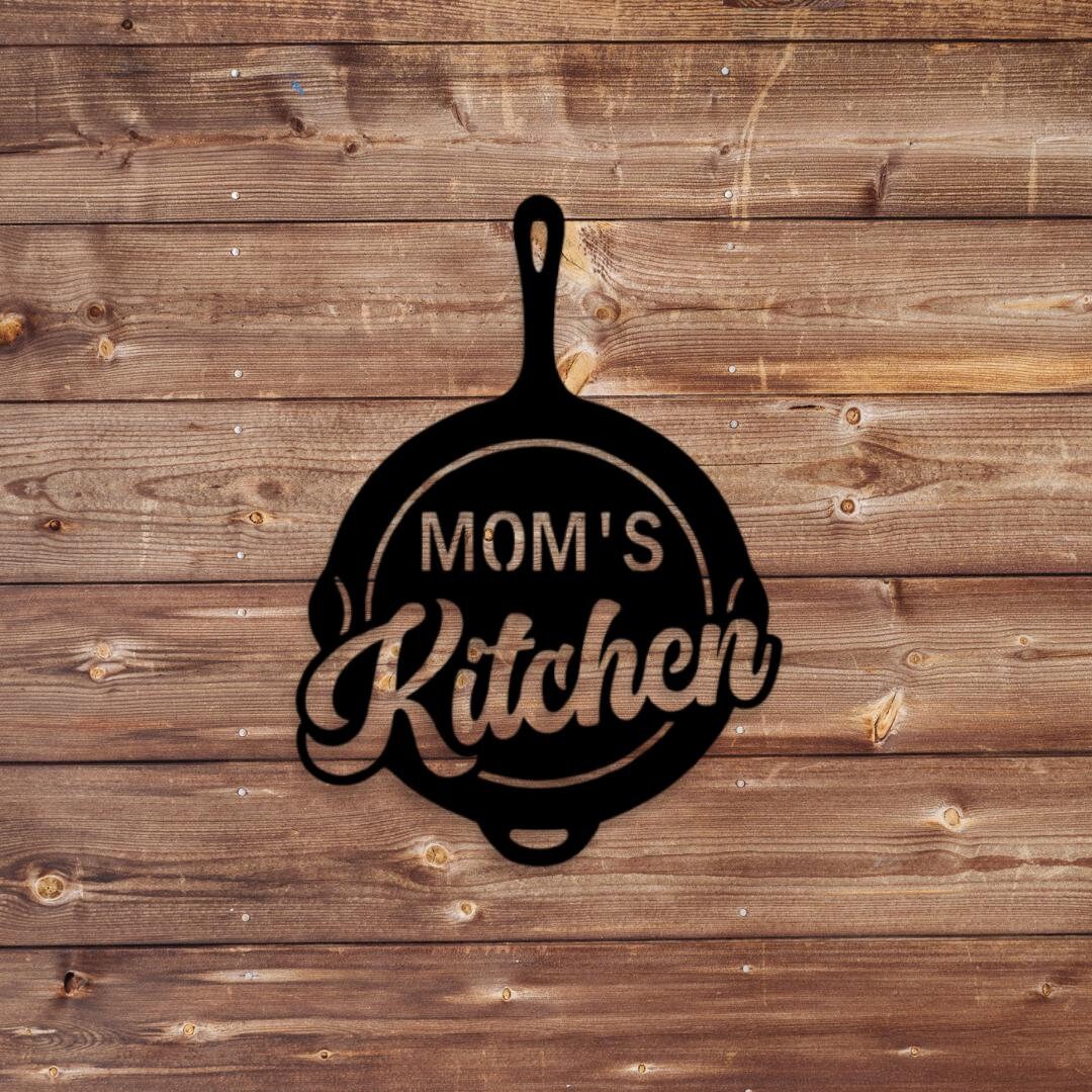 Personalized Kitchen Sign, Metal Kitchen Decor, Kitchen Wall Art ...