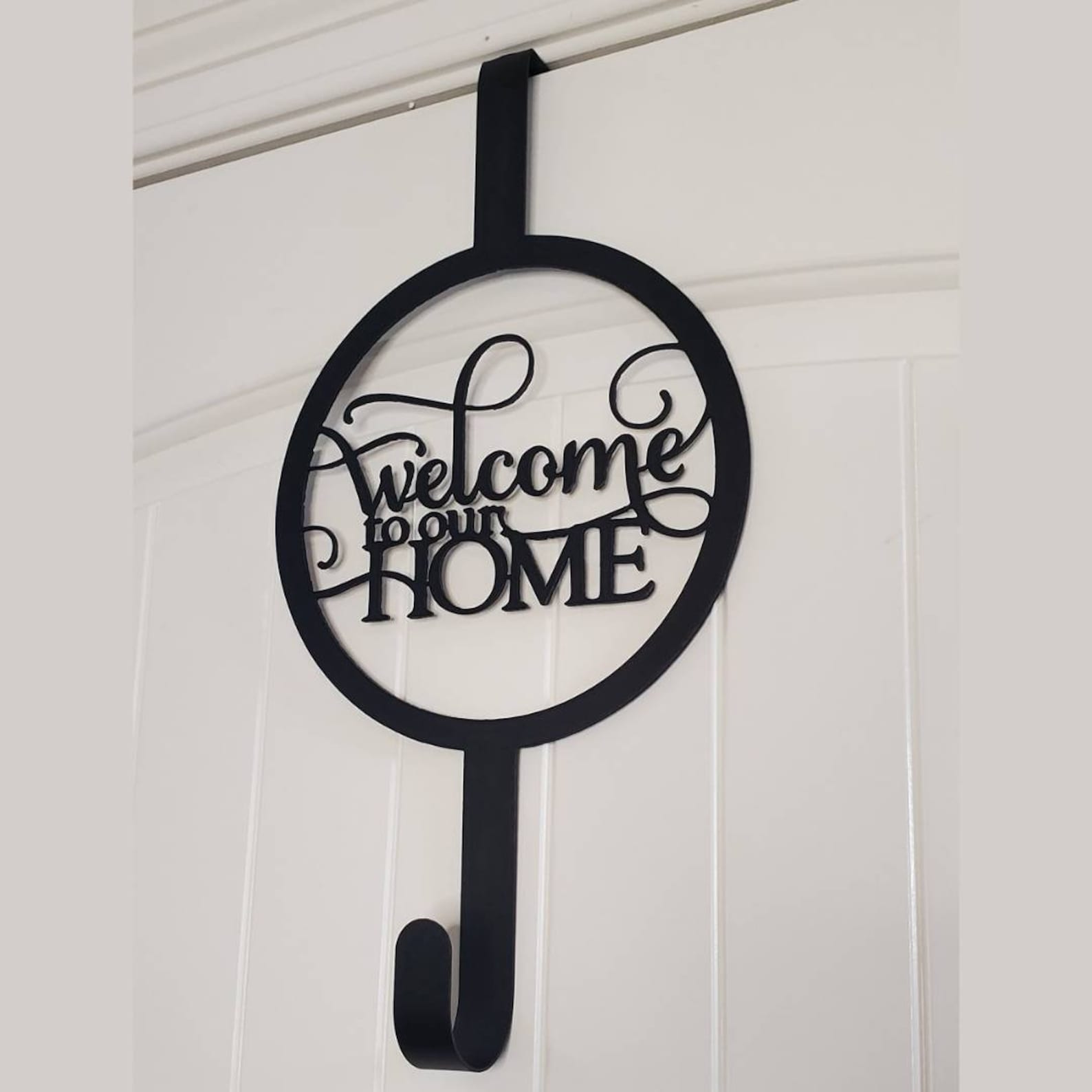 to Our Home Metal Door Hanger Holder Metal Door Etsy