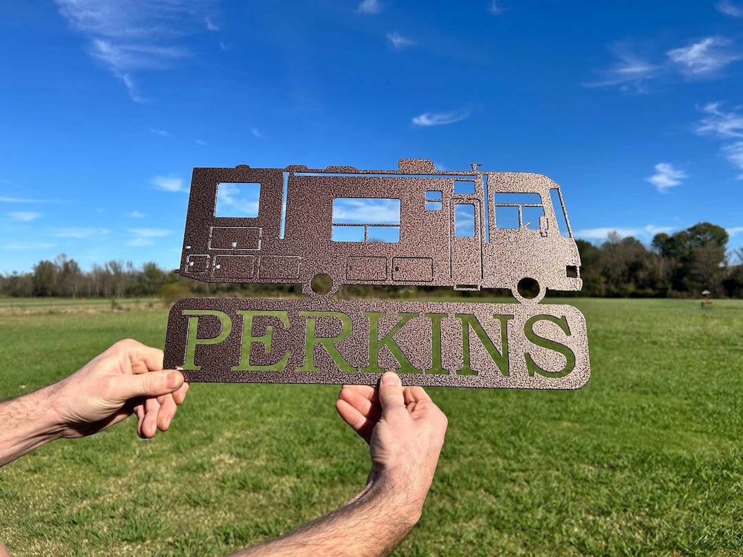 Custom RV Metal Sign, Motor Home Camper Sign, Campsite Sign, RV ...