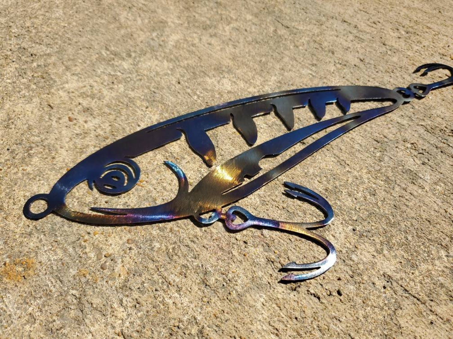 Fishing Lure Wall Decor Fishing Lure Sign Fishing Decor Etsy