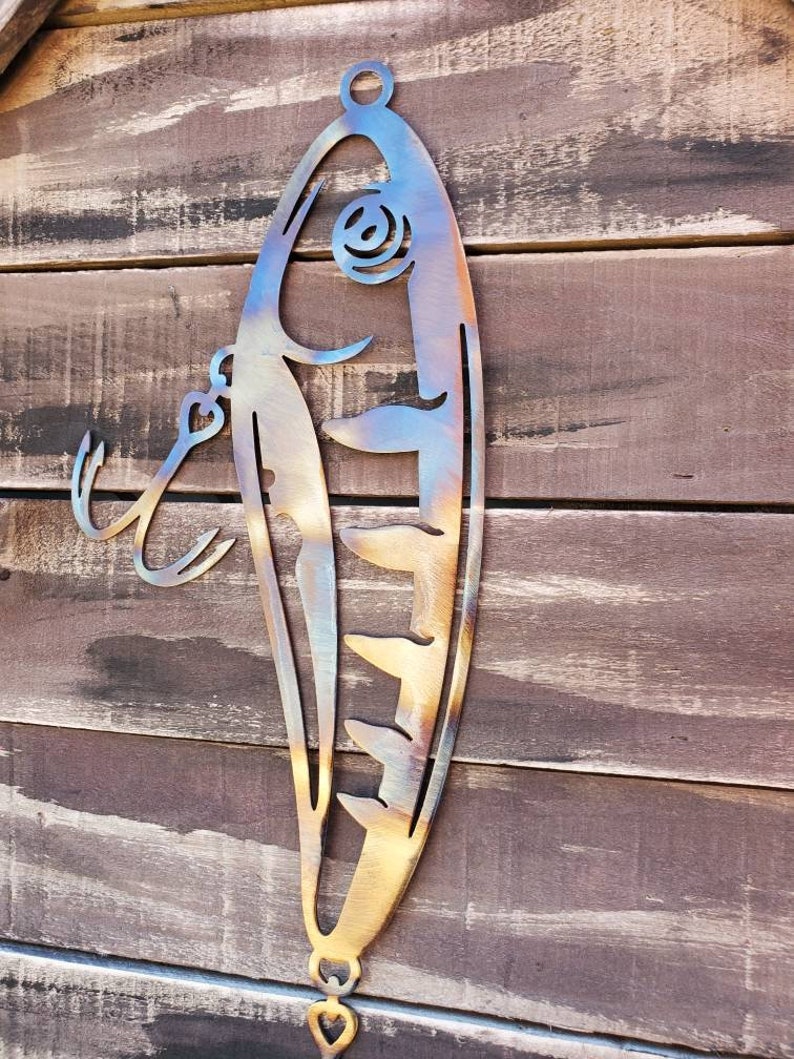 Fishing Lure Wall Decor Fishing Lure Sign Fishing Decor Etsy
