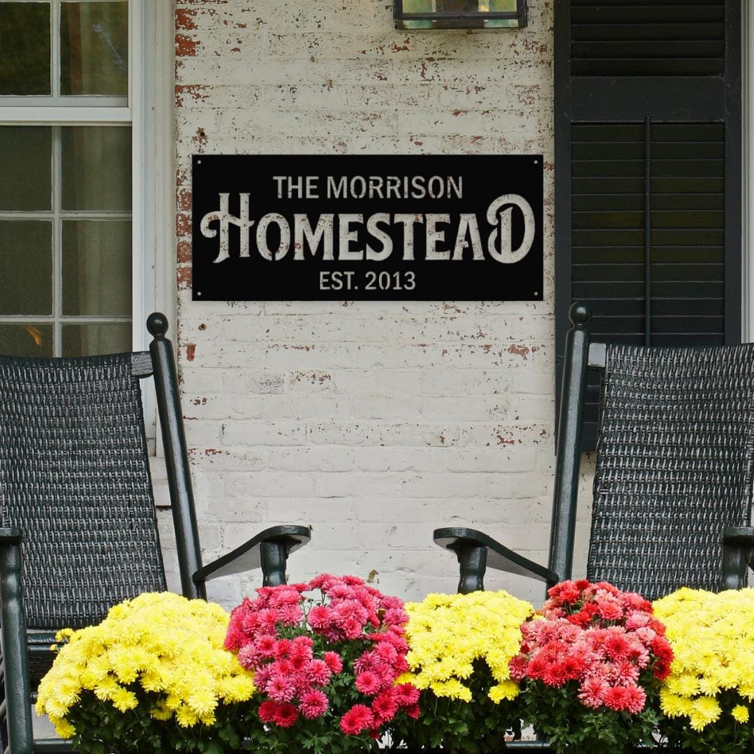 Personalized Homestead Metal Sign: Family Name, Farm Decor - Etsy