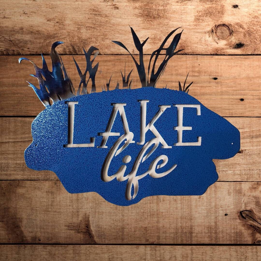 Lake Life Metal Wall Decor. Lake Life Wall Hanging Lake Like Etsy