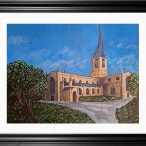Chesterfield Crooked Spire - Print (Original auch zum Verkauf, siehe Listing)