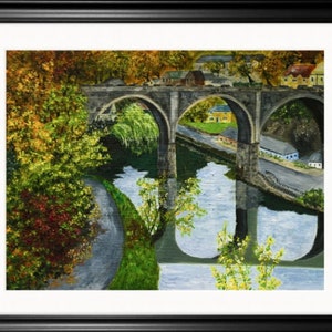 Knaresborough Viaduct - Print (Original also for sale, see listing)