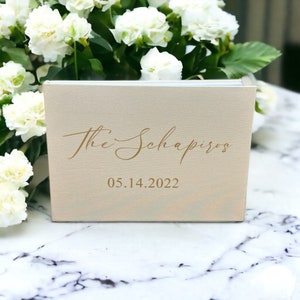 Hochzeitsvideoalbum Personalisiertes Fotobuch | Benutzerdefiniertes Hochzeitsbuch für Brautpartys | Hochzeitstag Andenken Mr & Mrs Braut Bräutigam