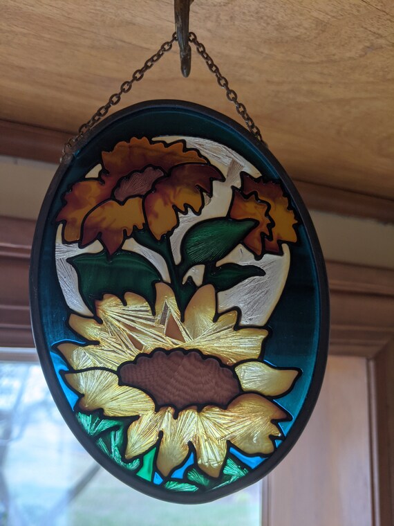 Suncatchers Sunflower sign door window corner sun catcher housewarming