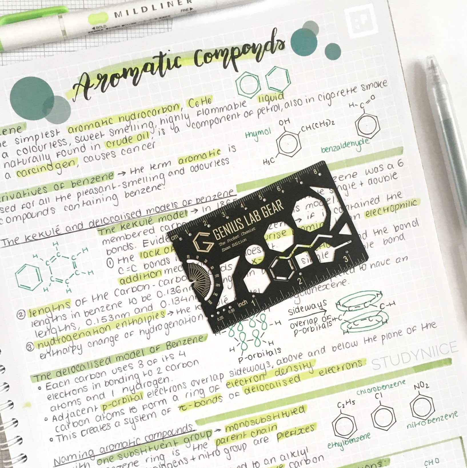 Organic Chemistry Stencil  Molecular Drawing Template