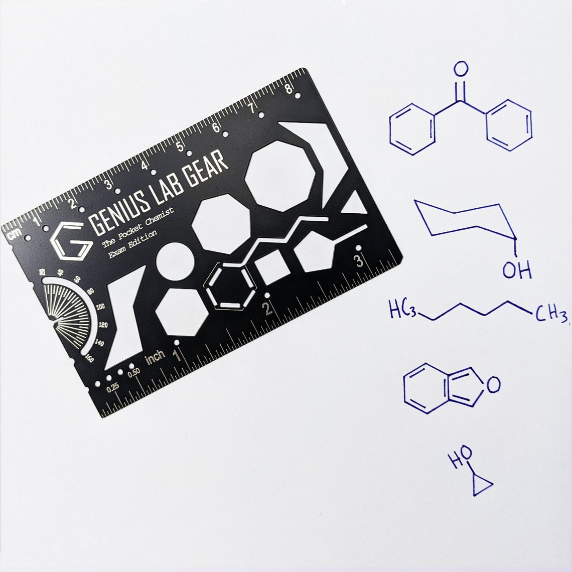 Organic Chemistry Stencil Molecule Drawing Template the | Etsy