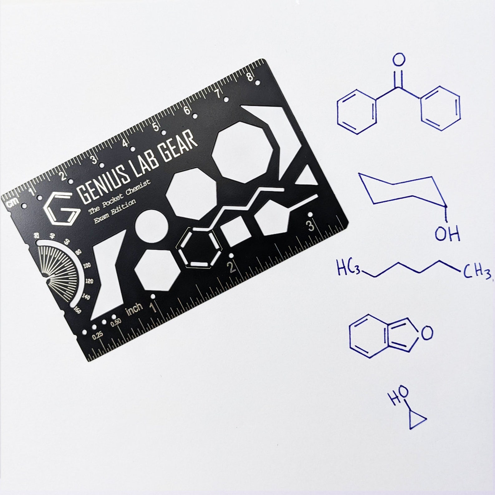 Organic Chemistry Stencil Molecule Drawing Template the | Etsy