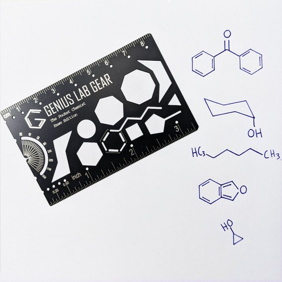 Science Stencil | Chemistry Stencil | Organic Chemistry Stencil | | Drawing  Stencil | Molecule Stencil | Chemie Schablone