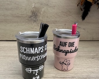 Mini Stanley Cup Schnapsglas - Schnapsbecher - Shot Glas für JGA, Braut, Geburtstag, Party und Events - Edelstahl