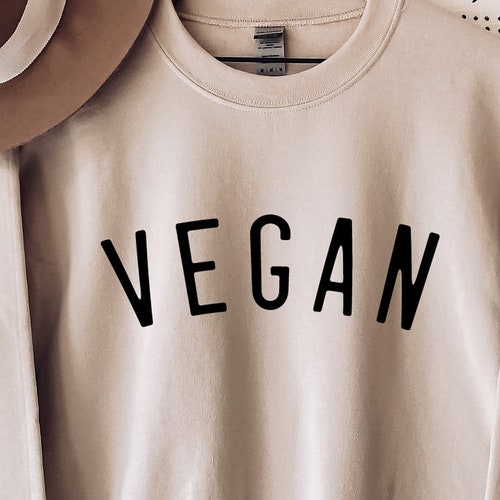 VEGAN Crewneck Sweatshirt Etsy