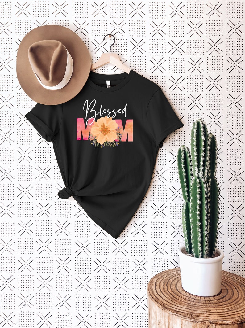 Blessed Mom T-shirt Cute Mothers Day Shirt Mothers Day - Etsy