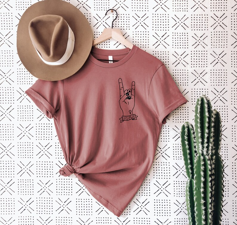 Girl Power Rock Sign Tshirt Girl Power Tshirt Unisex Etsy