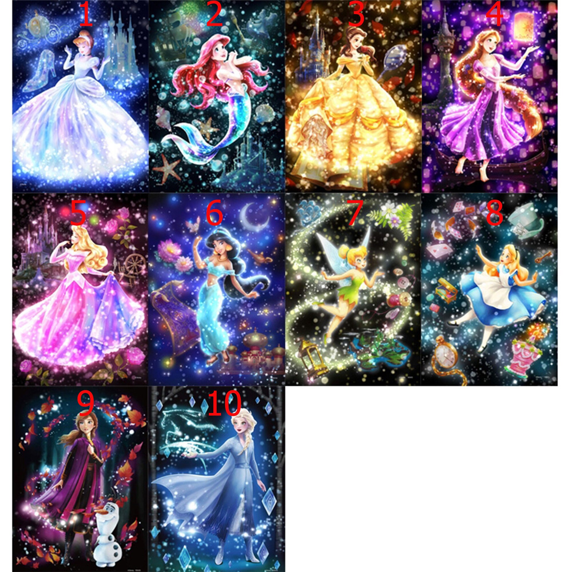 5D DIY Diamond Painting Kit Full Round Square Disney Princess Etsy 5D DIY Diamond Painting Kit Full Round Square Disney Princess Etsy