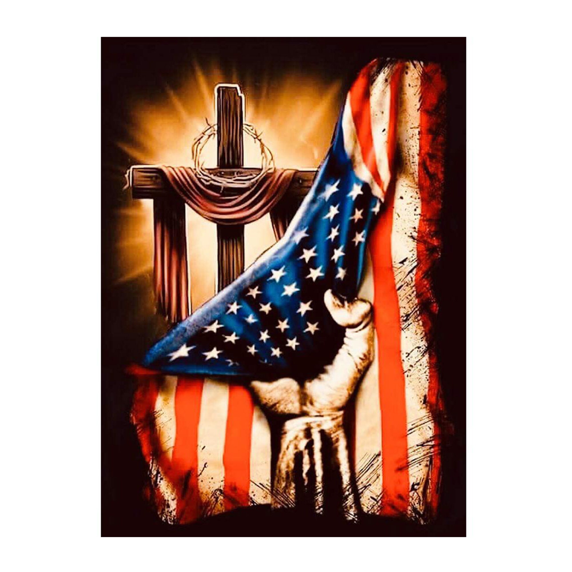 5D DIY Diamond Painting Kit Full Round/Square Religious Fist Etsy